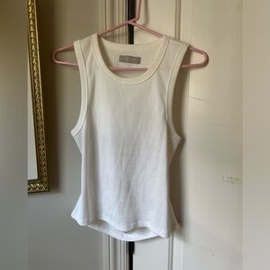 Everlane white tank top size medium